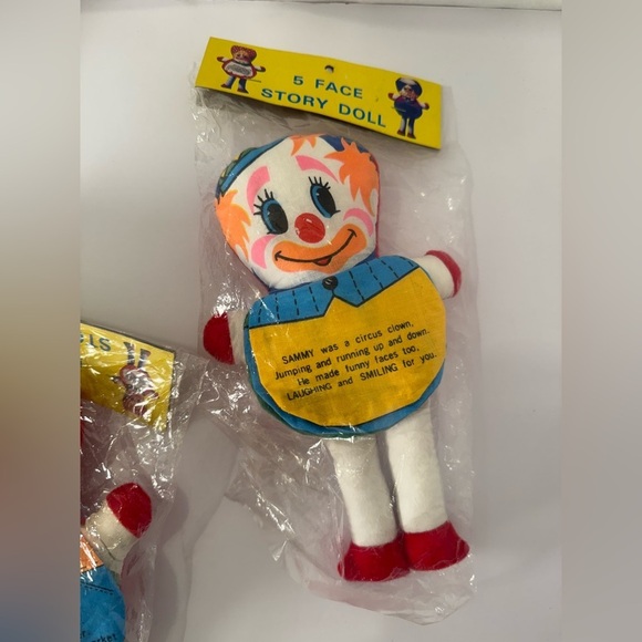 Lot of 3 Vintage Dan Dee/Other Plush Soft Cloth Flip Story Book Toy Dolls 11" 9" - Picture 4 of 5